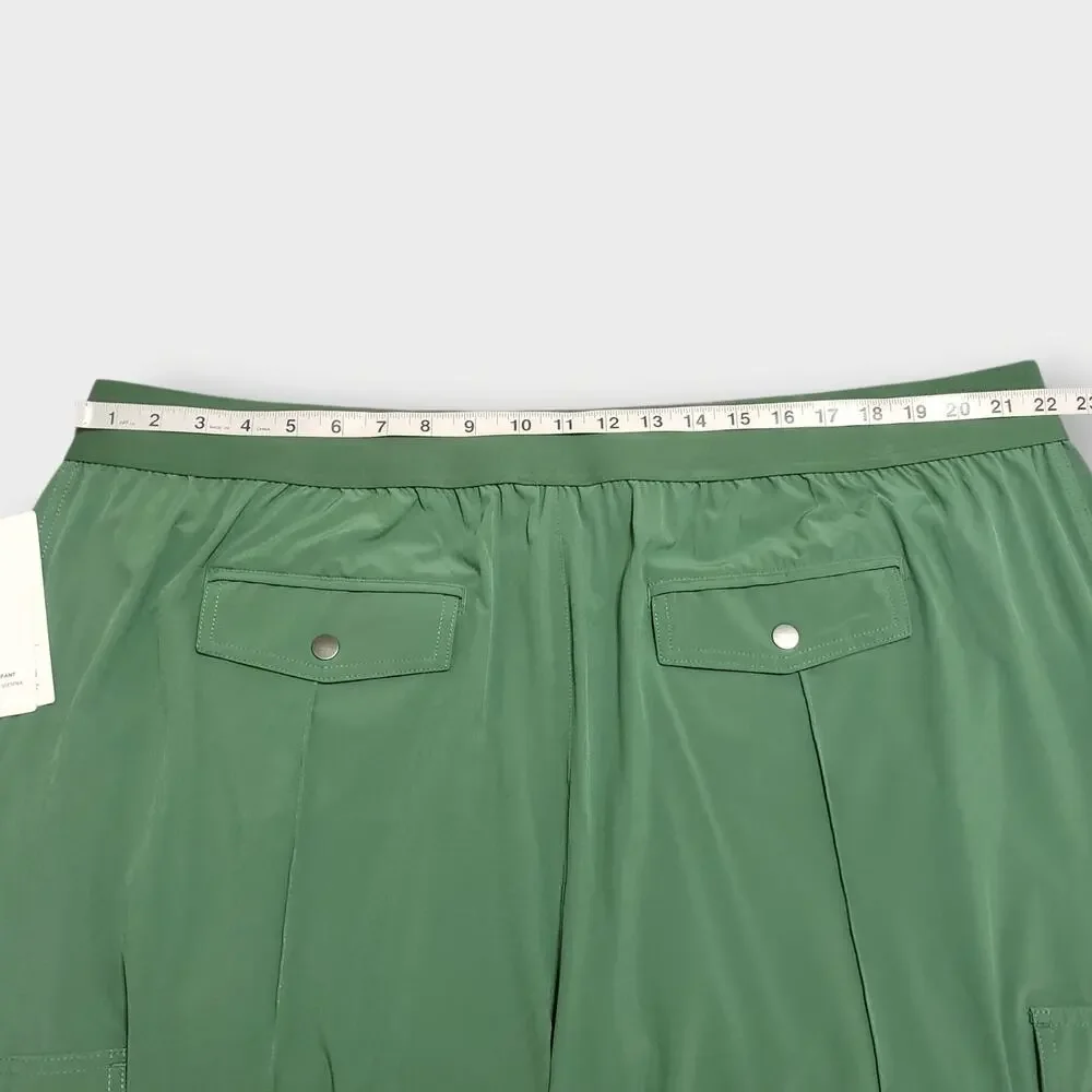 NWT Athleta Vienna Cargo Pant Green Plus Sz 24 Athleisure Travel Active Athletic